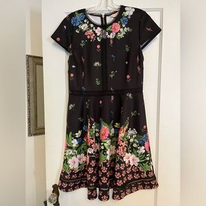 Ted Baker London Black Floral Dress